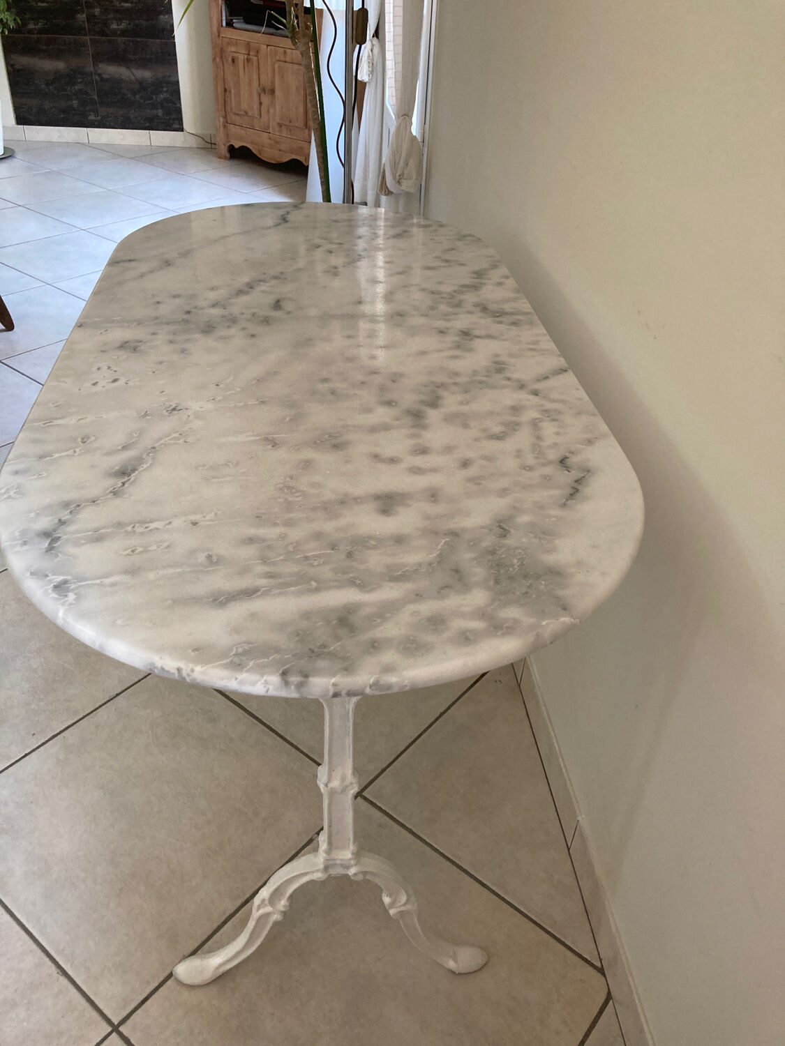 Table bistrot dessus marbre