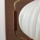 Vintage hanging in opaline and wood 60s