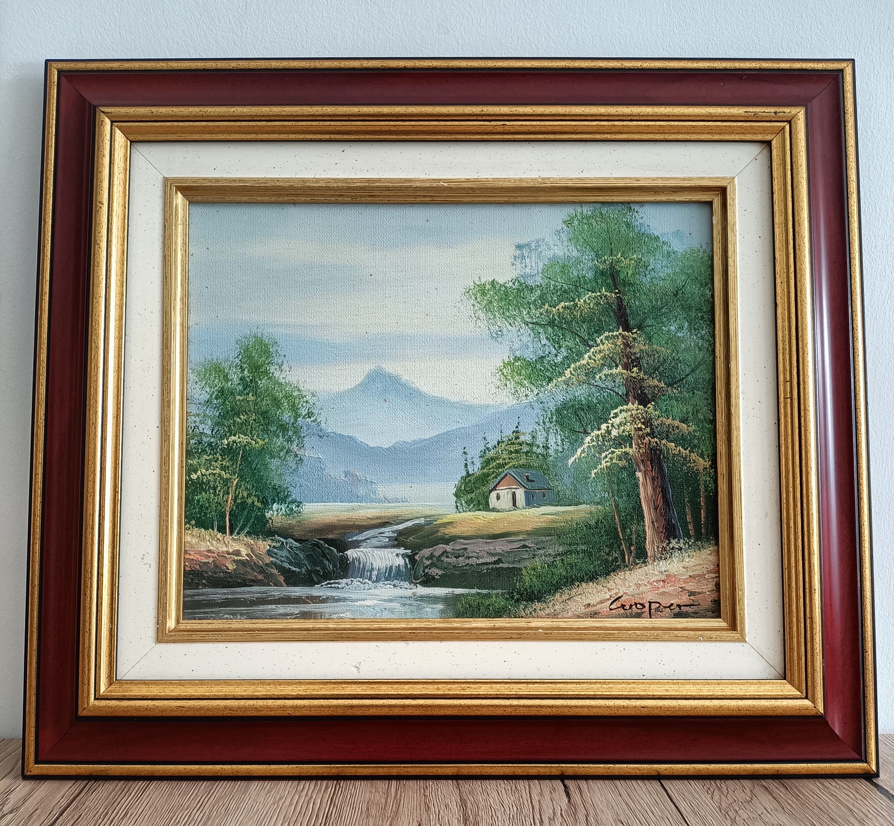 Landscape painting signed Cuoper