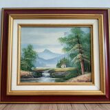 Tableau paysage signé Cuoper