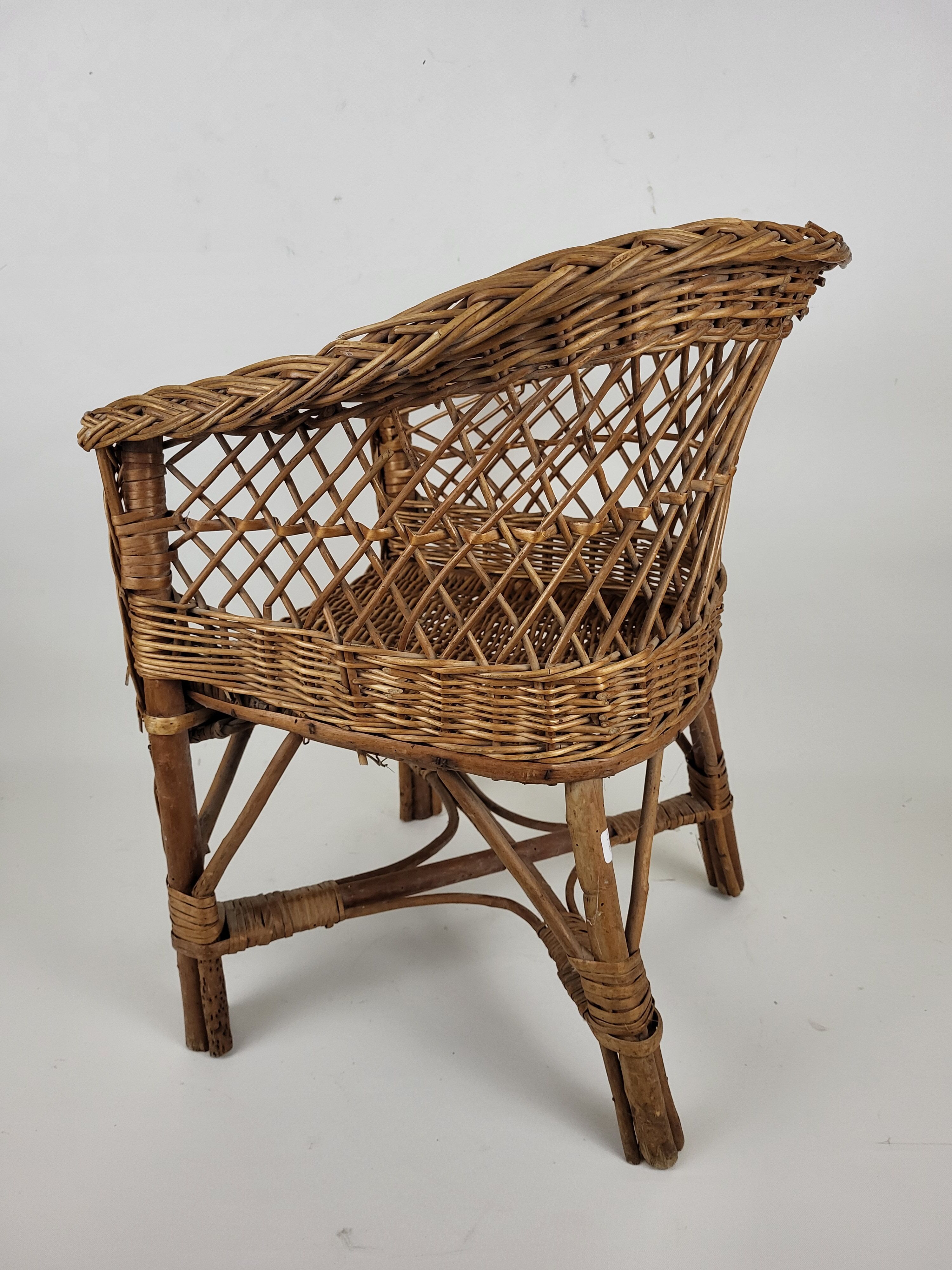 Wicker children's chair