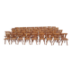 Set of 60 bistro cafe bar restaurant chairs - wood - vintage