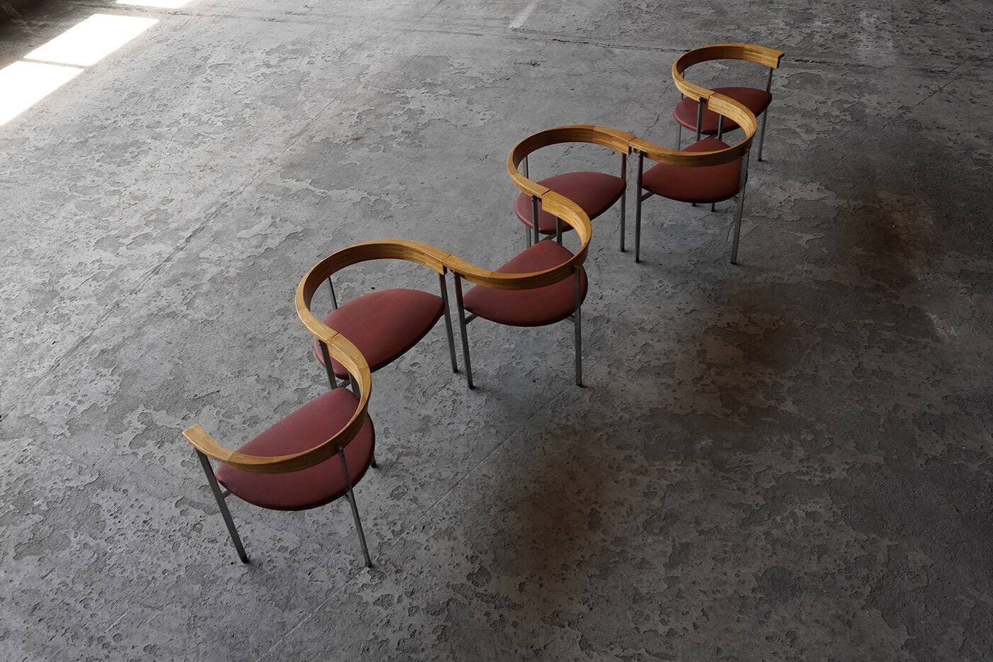 Set of 6 “PK11” chairs by Poul Kjaerholm for E. Kold Christensen, Denmark 1950s
