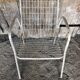 Ancien fauteuil emu rio metal blanc vintage