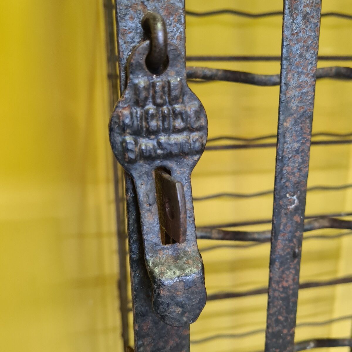 French metal wine vault from Rigidex, from the mid 1900s