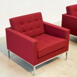 Set of two Florence Knoll lounge chairs
