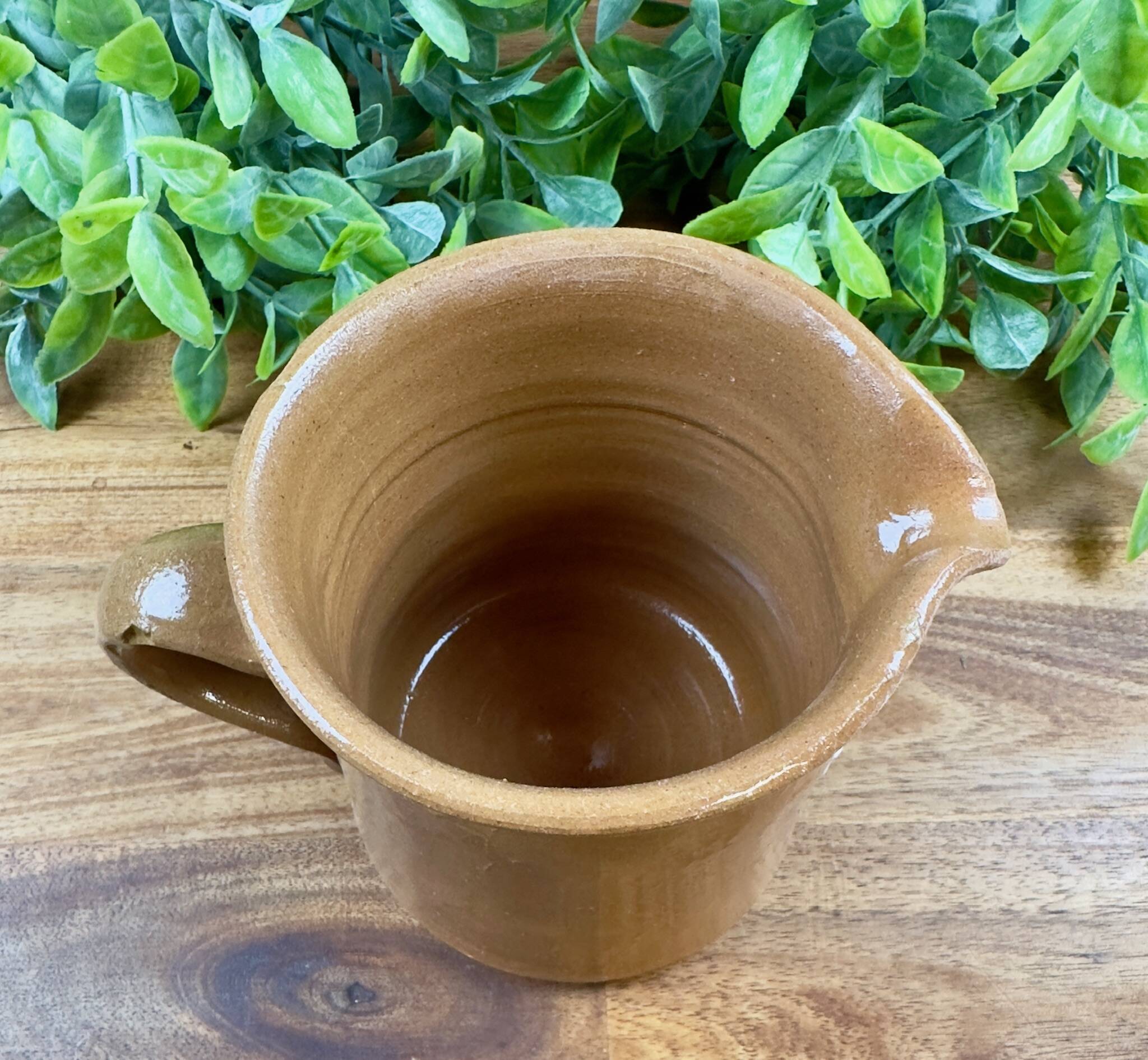 Old stoneware pitcher Troinex 1st August rustic vintage decor