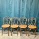 4 chaises thonet n 19 de bistrot bois courbé