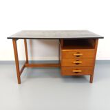 Vintage oak desk from the 1960s.