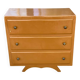 Commode art deco pied moustache 1950 avec 3 tiroirs