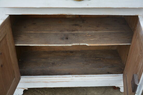 Old white parisian style buffet