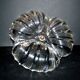 Art Nouveau polylobed bowl in molded glass, shell shape, 1900-1910
