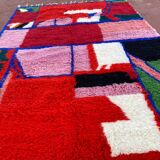 Contemporary Beni Ouarain Rug 300x200 cm – Multicoloured Abstract Patterns