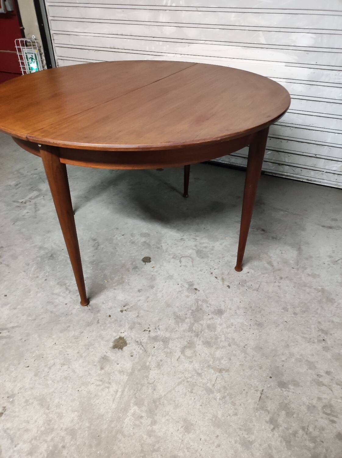 Scandinavian vintage teak round table