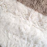 Moroccan Berber carpet Beni ouarain ecru with brown patterns 233x169cm