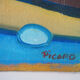 Oil painting painting "Pont roman de mane"