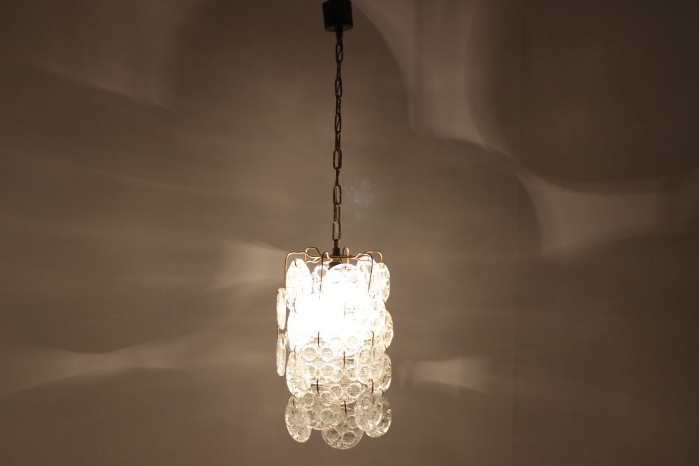 Chandelier glass of Železny Brod 1970 s