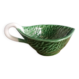 Cabbage sauceboat in barbotine Portugal