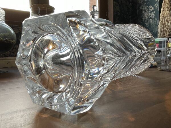 Vase en cristal d’Arques-Durand, série « Royale », France 1950