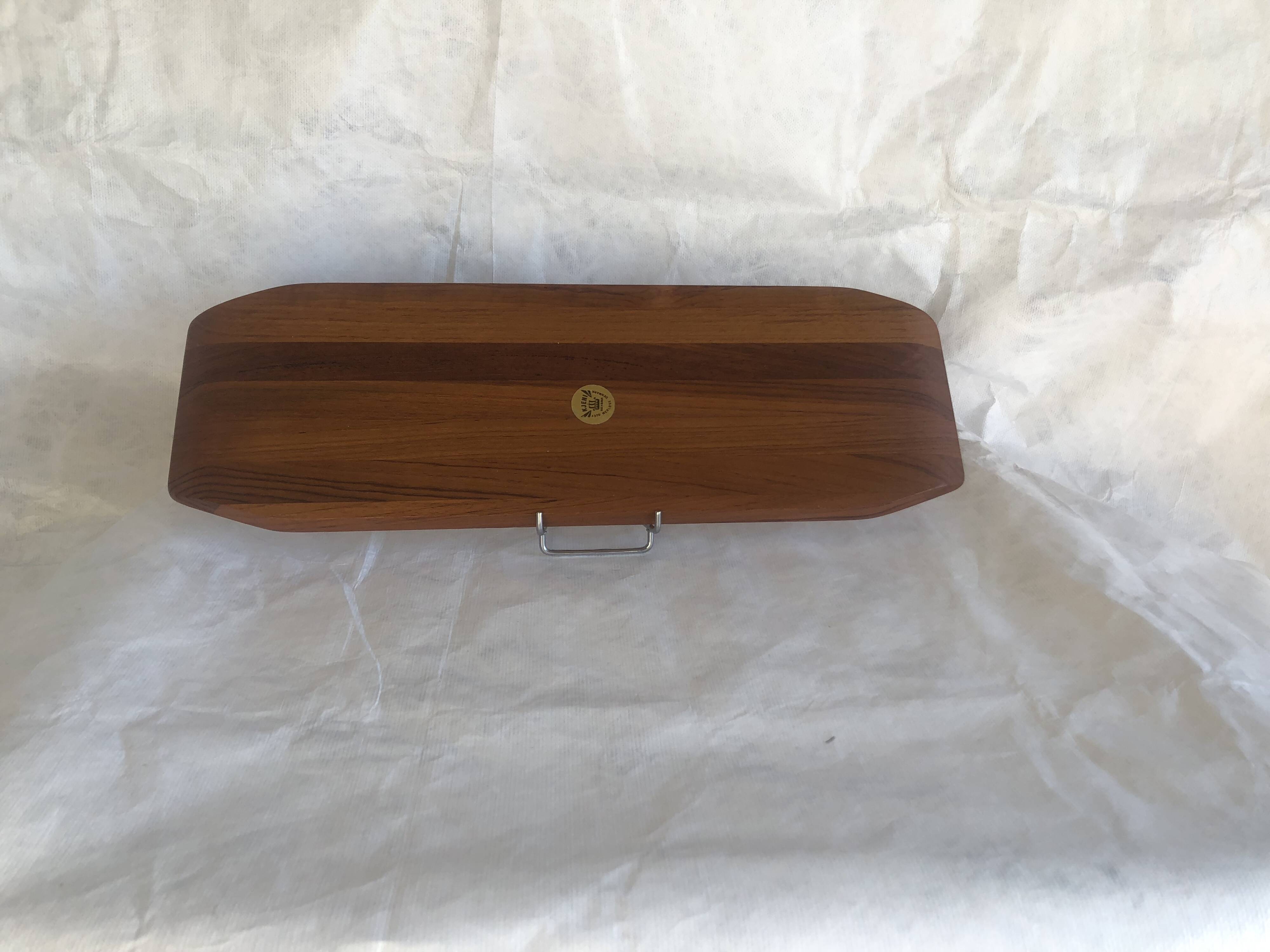 plateau en teck vintage , design scandinave