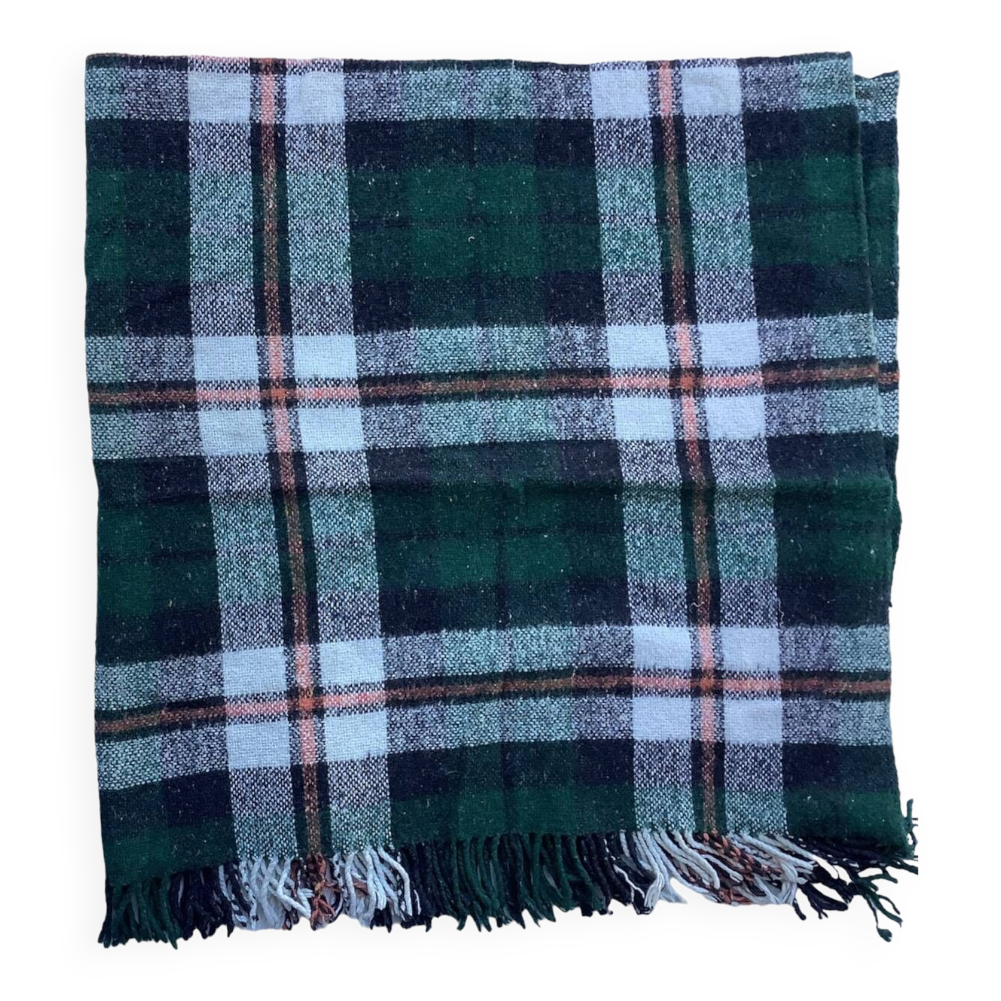 Vintage tartan throw
