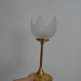 Brass flower candle holder