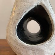 Asymmetrical ceramic lamp Vallauris France 1950, signed, unique