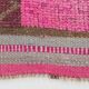 Pink Brown Vintage Runner Rug 94x299Cm