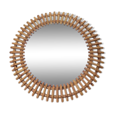 Italian rattan mirror