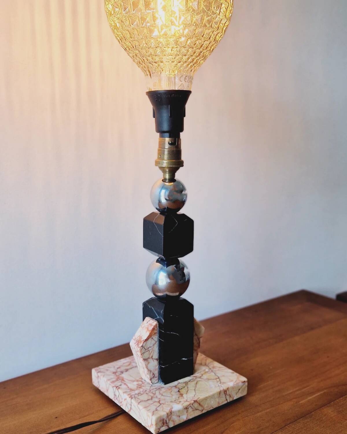 Art Deco modernist lamp base