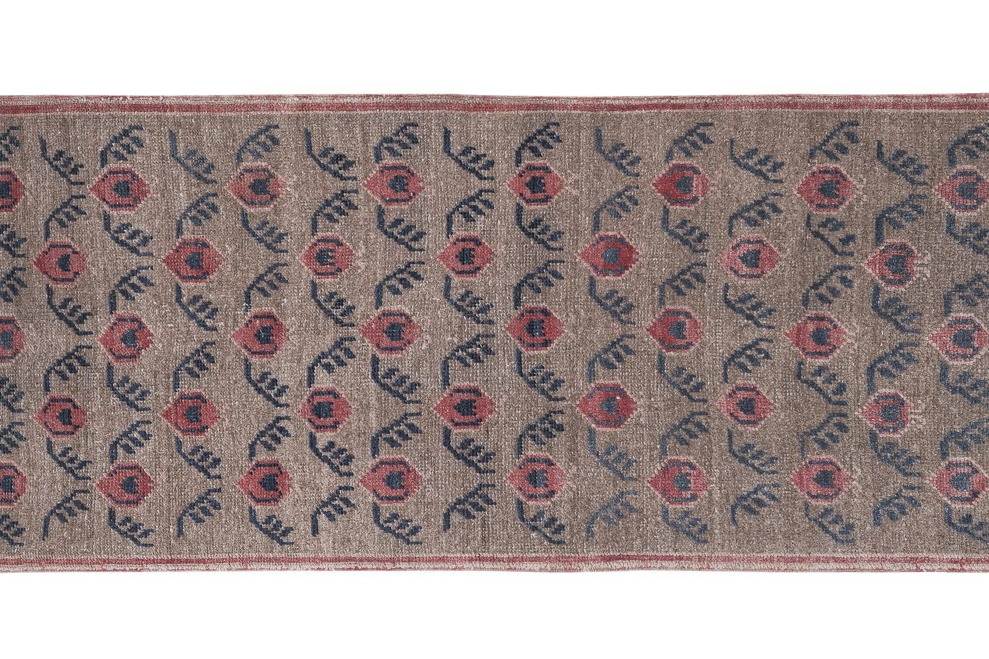 Vintage Turkish hallway rug 82x184 cm