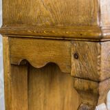 19th Century Rustic Oak Cabinet, 1890s