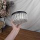Vintage 60s Woven Glass Modernist Wall or Ceiling Light