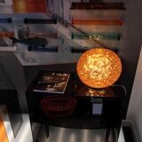 Suspension planet de kartell jaune or scintillante