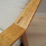 Oak armchair, Danish design, 1960s, designer: H. Brockmann Petersen, production: Randers Møbelfabrik