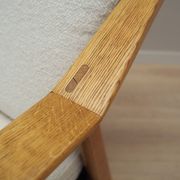 Oak armchair, Danish design, 1960s, designer: H. Brockmann Petersen, production: Randers Møbelfabrik