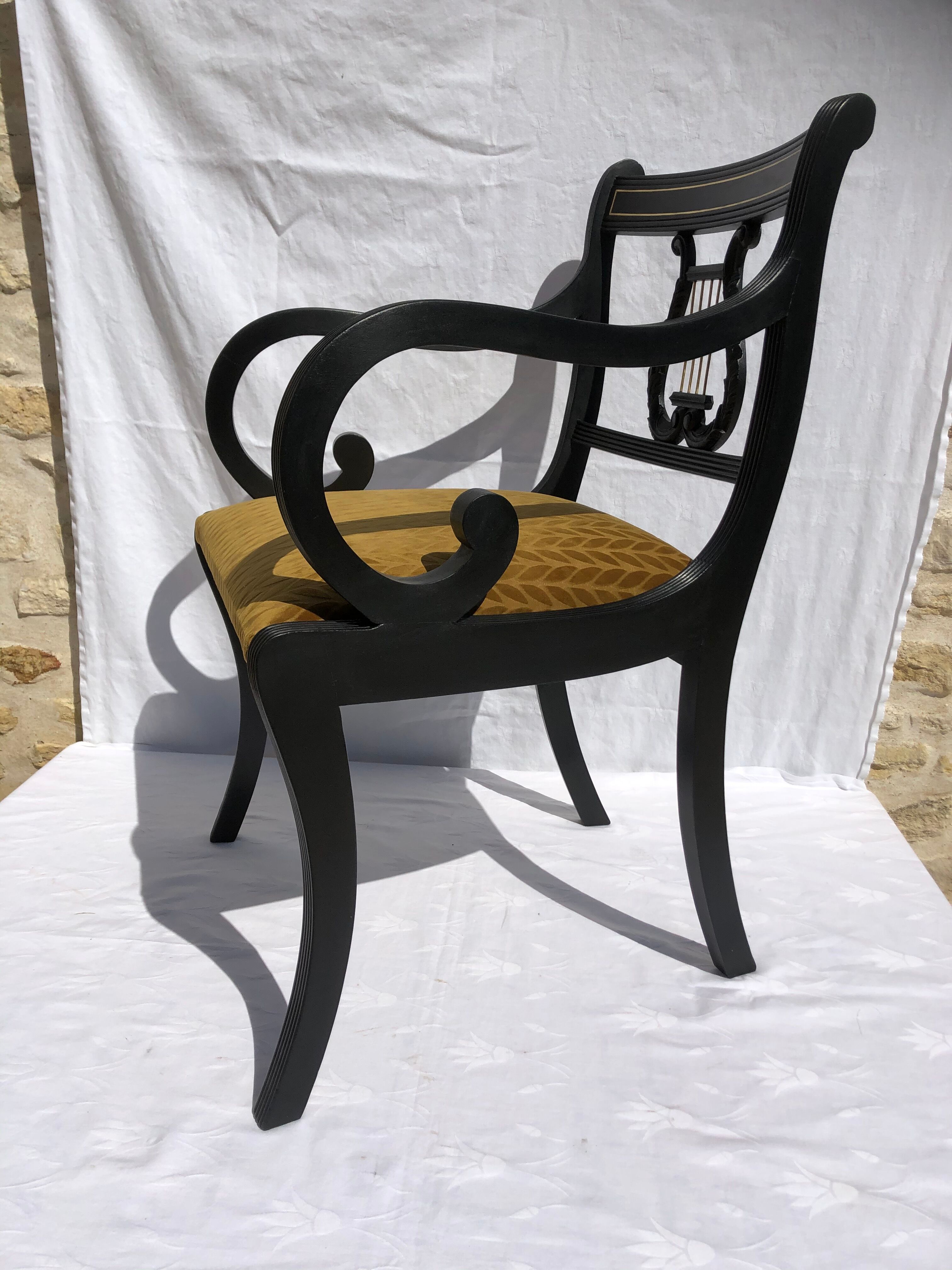 Old black desk chair