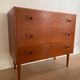 Commode en teck design vintage