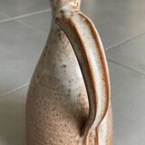 Glazed stoneware pitcher