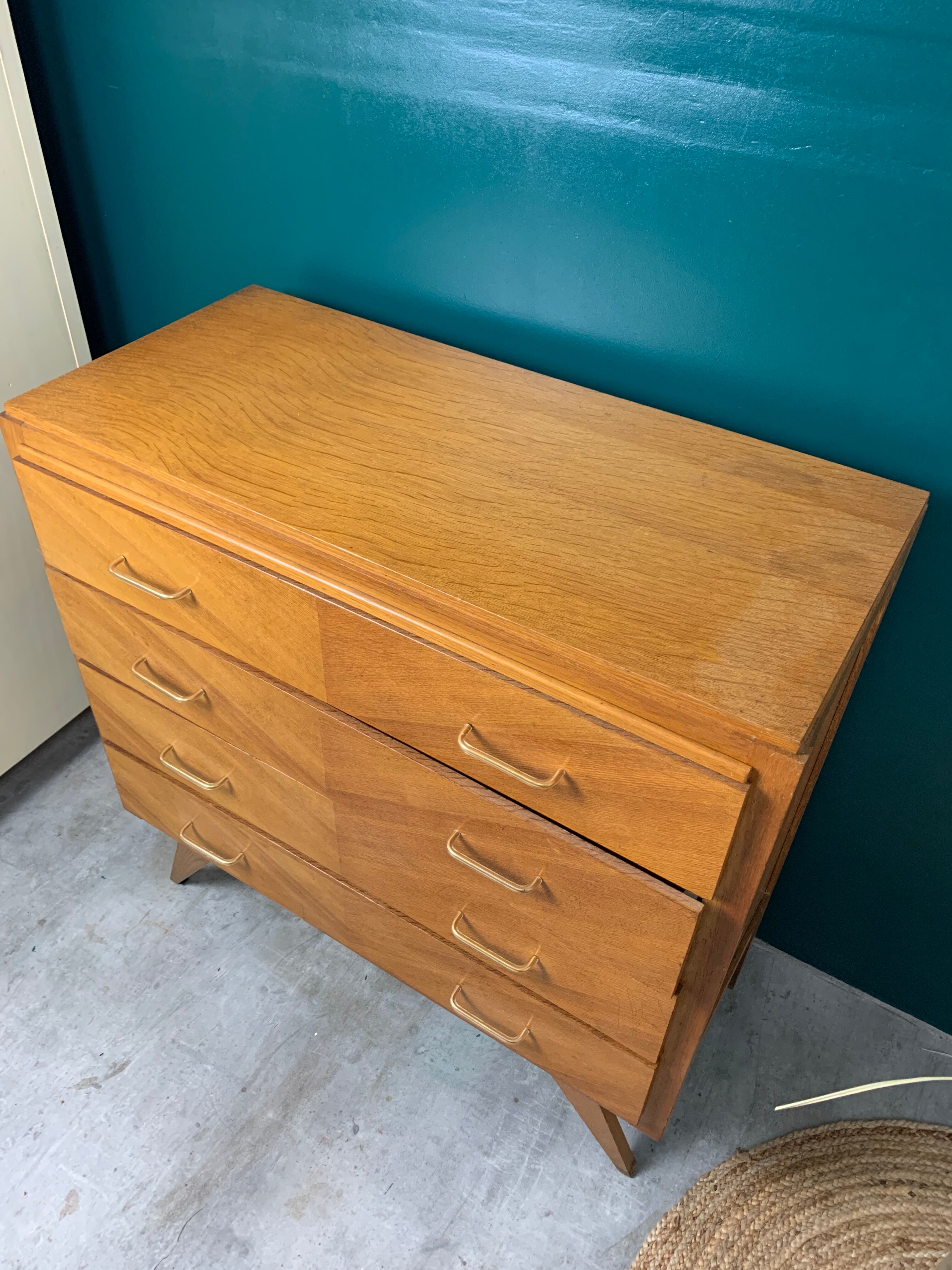 Dresser with vintage compass feet