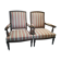 Paire de fauteuils en noyer style Louis XVI