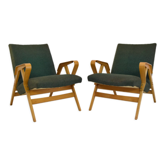 Pair of mid-century Bentwood Armchairs by Frantisek Jirak for Tatra,1960's.