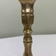 Engraved brass candle holder