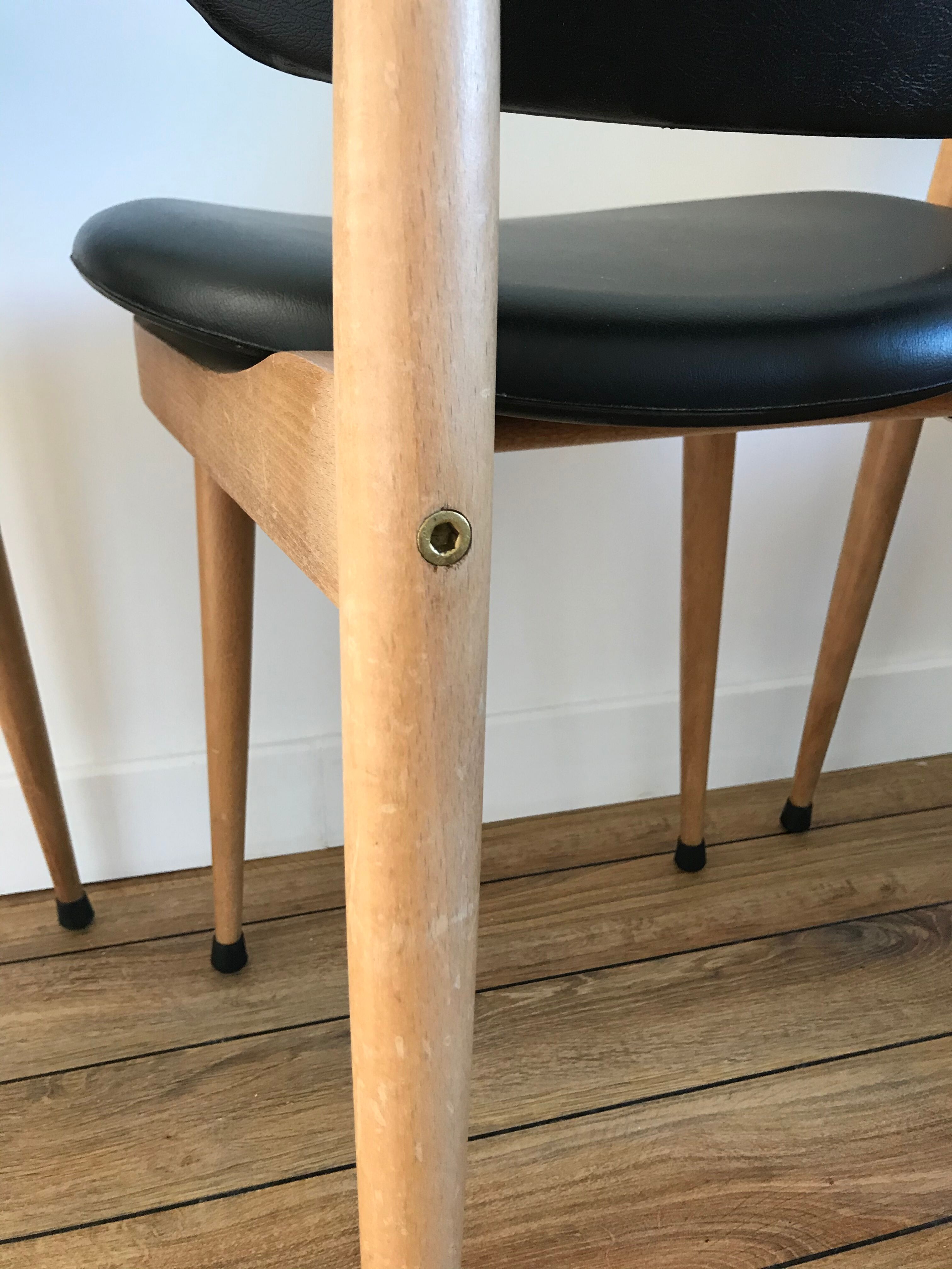 Lot of 6 chairs Baumann model pegasus