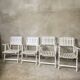 Ensemble de 4 fauteuils de jardin pliants vintage 1960's