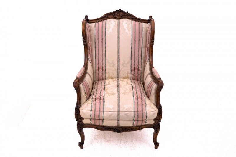 Wingback chairs, France, circa 1900