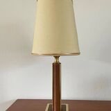 Vintage leather lamp by Robert Schuytener from the 1970s.