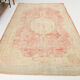 Tapis vintage oriental rouge pêche 6x9, 184x286cm