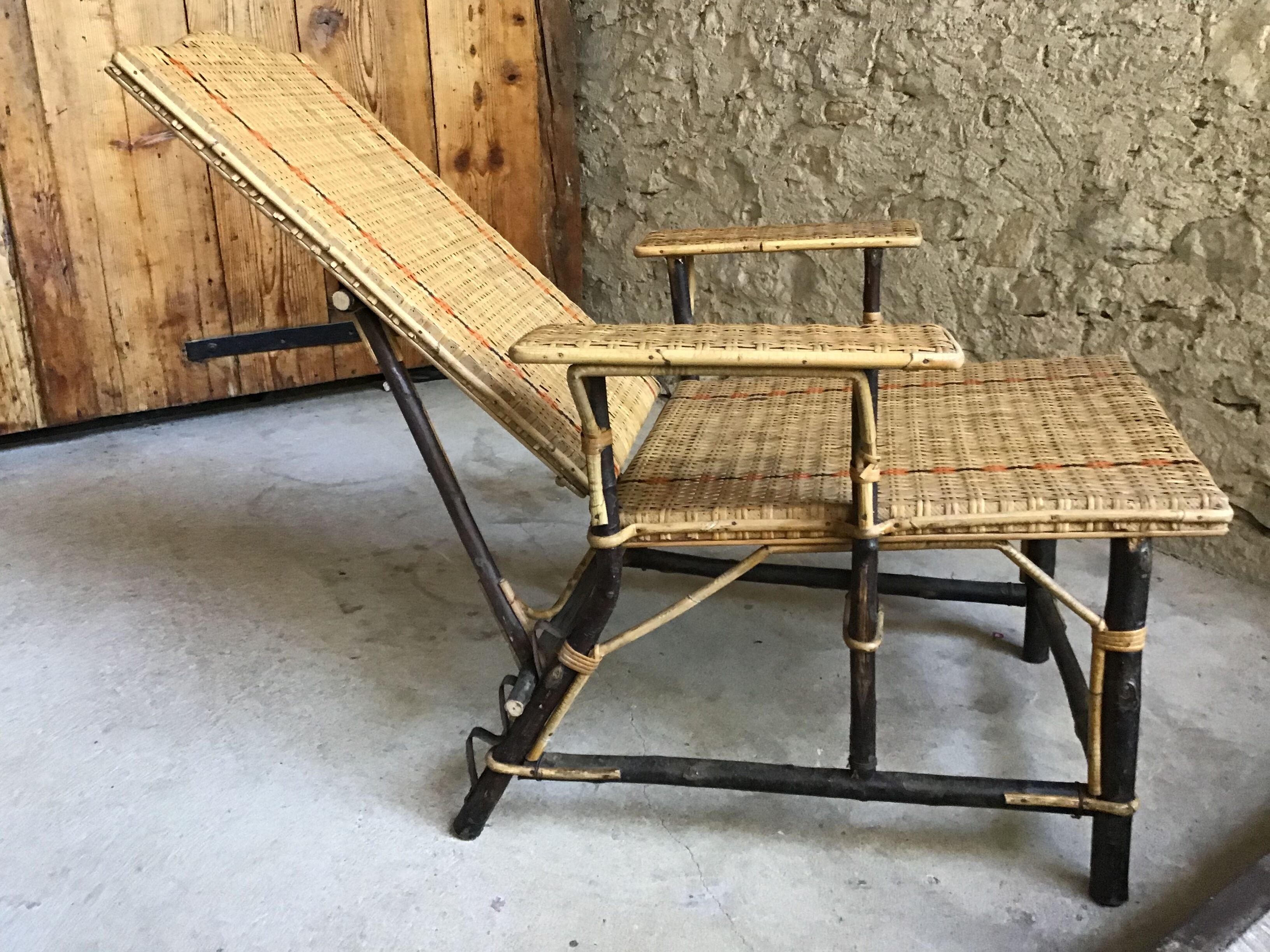 Antique chaise longue