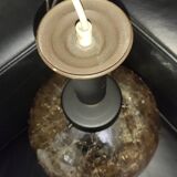 Vintage amber ball pendant light